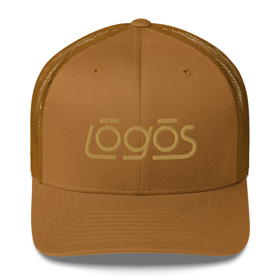 Trucker Hat - Tan Logo