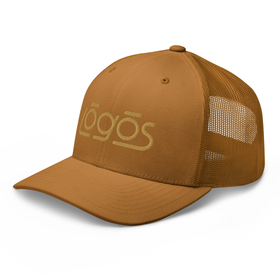 Trucker Hat - Tan Logo